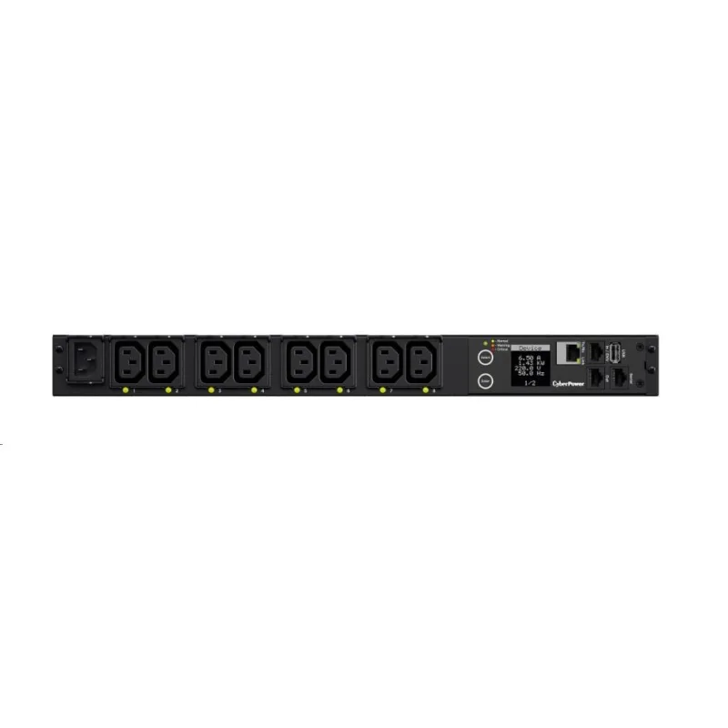 CyberPower Rack PDU, prepínaná, 1U, 10A, (8)C13, IEC-320 C14 PDU41004