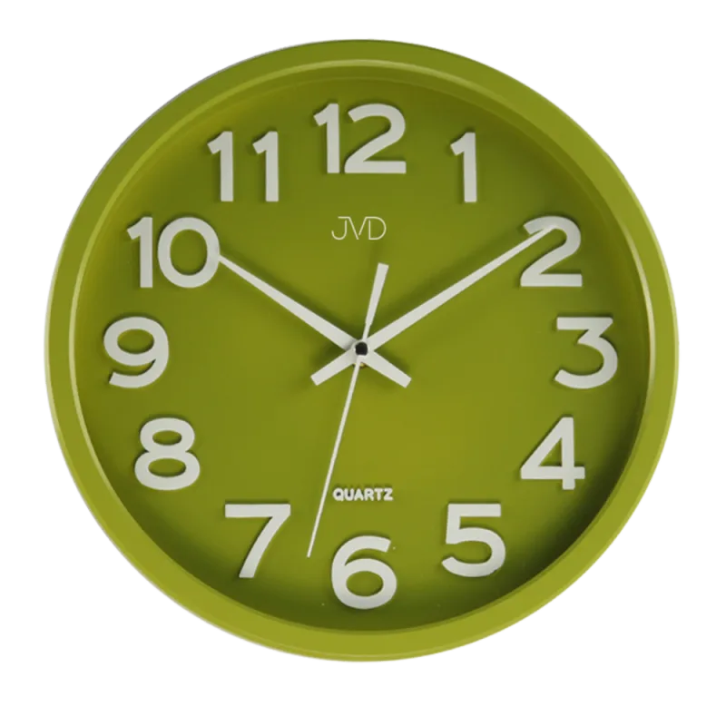 JVD Dětské zelené nástěnné hodiny JVD zelené HX2413.4