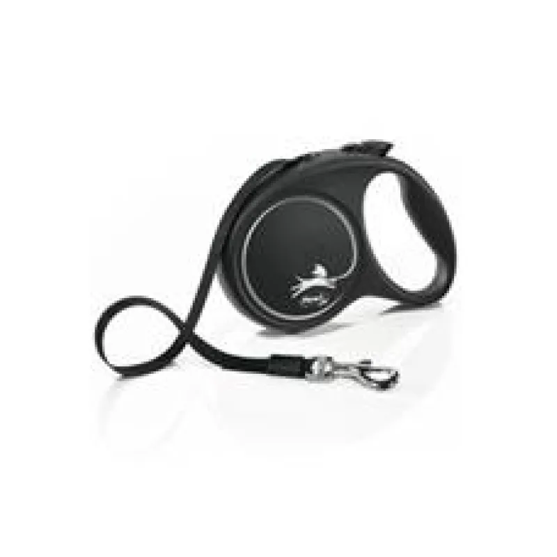 Vodítko FLEXI Black Design M pásek 5m/25kg modrá NEW