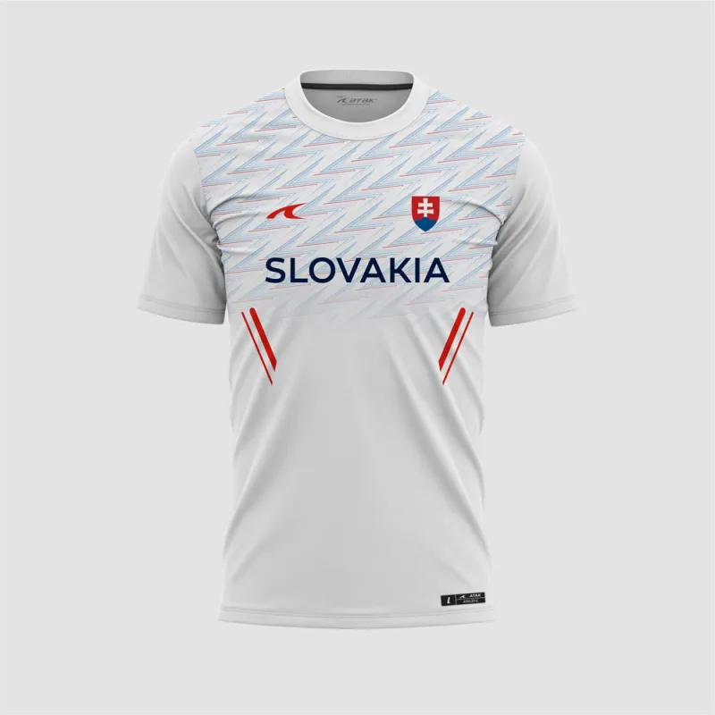 Slovensko Slovakia tréningové tričko biele pánske