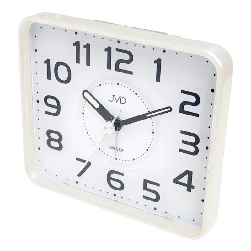 Netikajcí tichý přehledný budík JVD SRP882.1 SKLAD