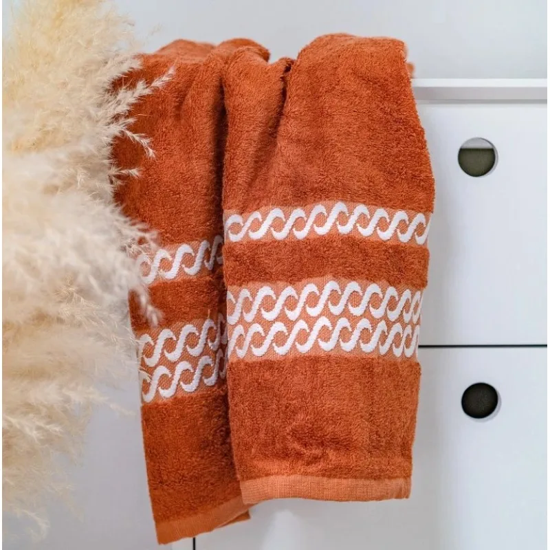 Bambusový uterák VALENCIA 50 × 100 cm, tehlový