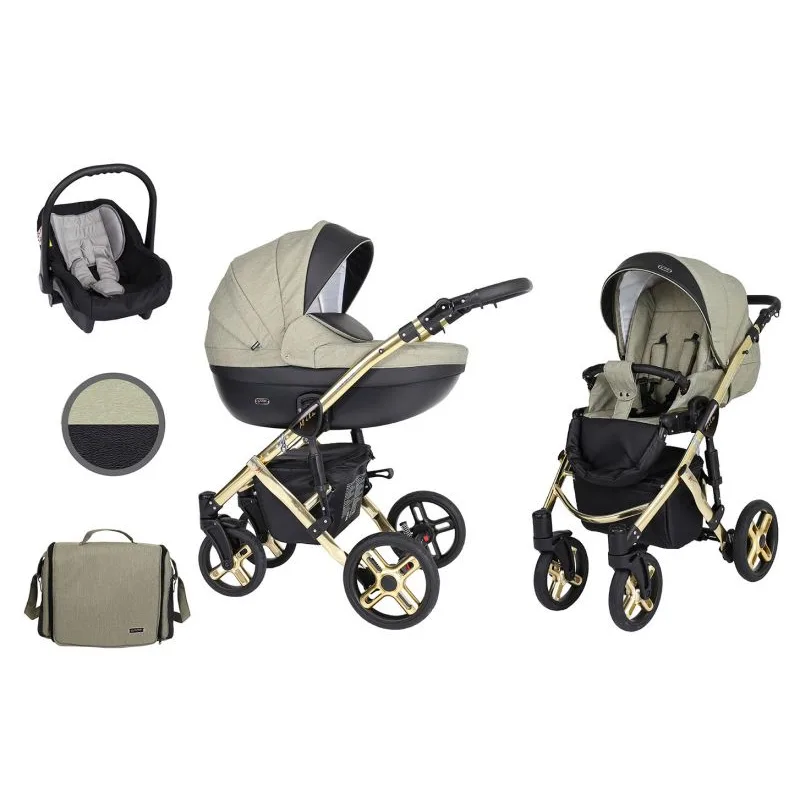 Kočík Kunert Mila Premium gold frame 3v1 - 16
