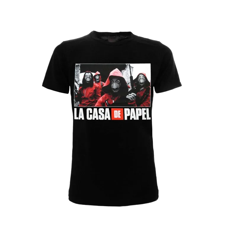 La casa de papel (Money Heist / Papierový dom) tričko čierne pánske
