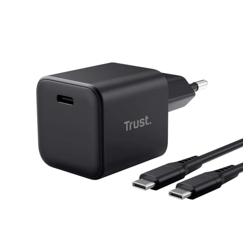 TRUST MAXO 65W SMALL USB-C CHARGER BLK 26046