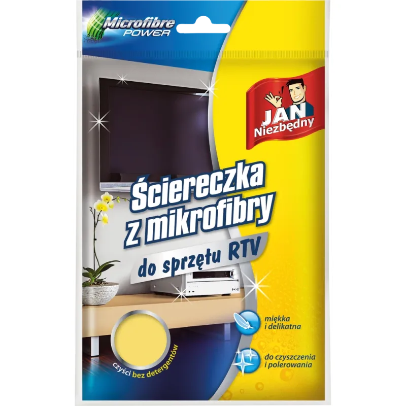 Jan Niezbedny RTV utierka z mikrovlákna žltá Uni