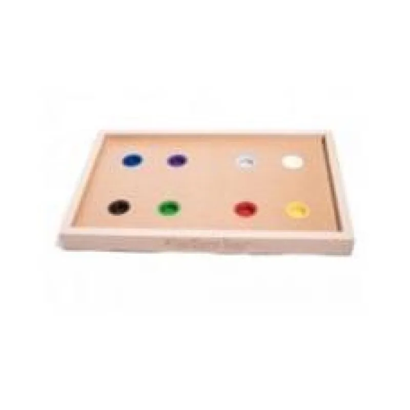 Dřevěný hlavolam Playground (4 kloboučky + 4 válečky) 1 ks