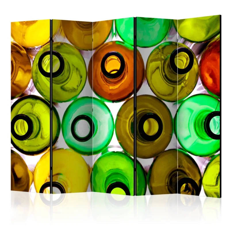 Artgeist Paraván - bottles (background) [Room Dividers]