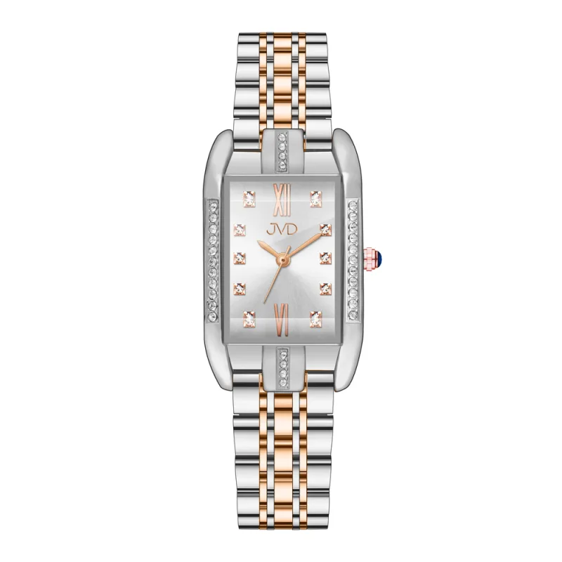JVD Dámské rose gold módní designové náramkové hodinky JVD JZ217.2