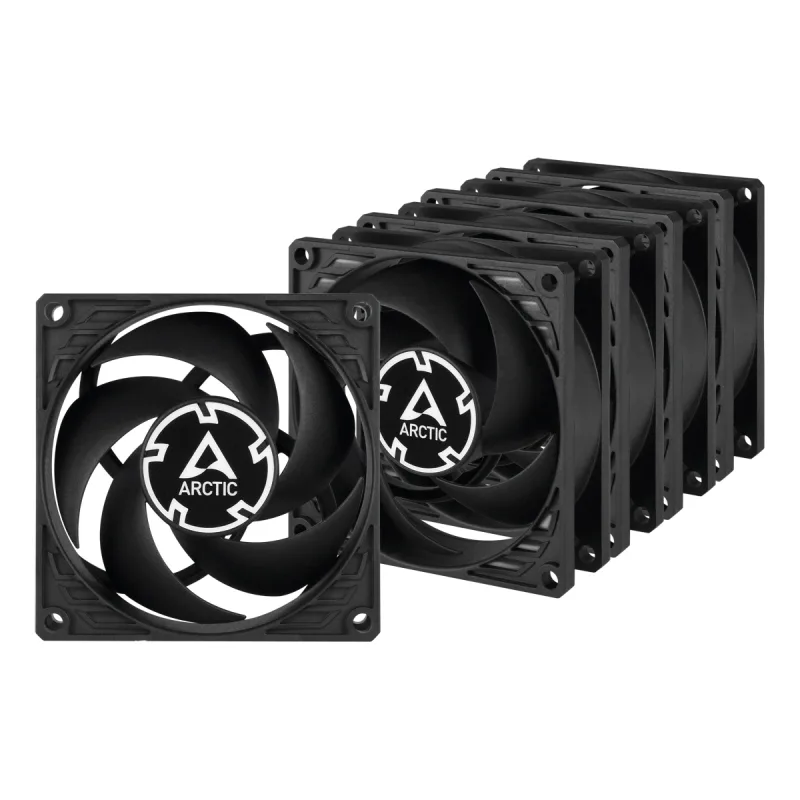 ARCTIC P8 Case Fan - 80mm case fan low noise - Value Pack of 5pcs…