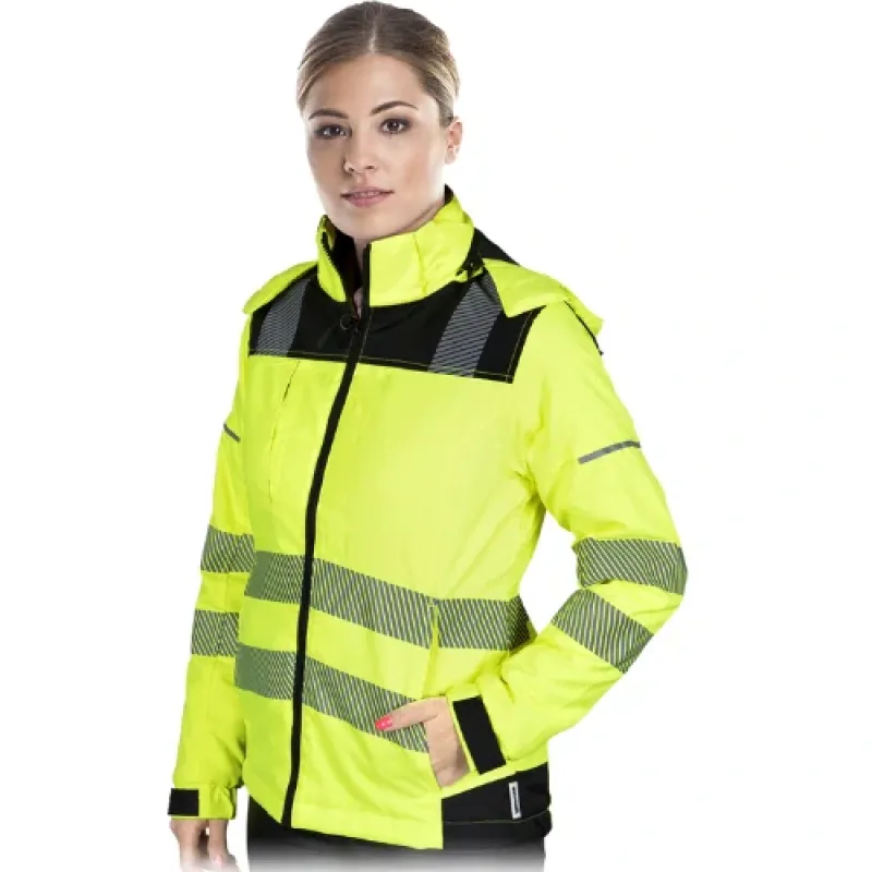 Leber&Hollman VOLTER LYB reflexná zimná bunda žltá