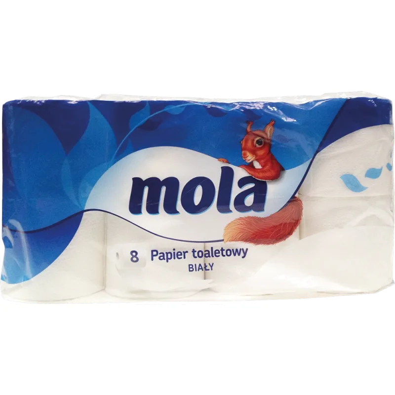 Móla PAP 2V toaletný papier biely 8 ks