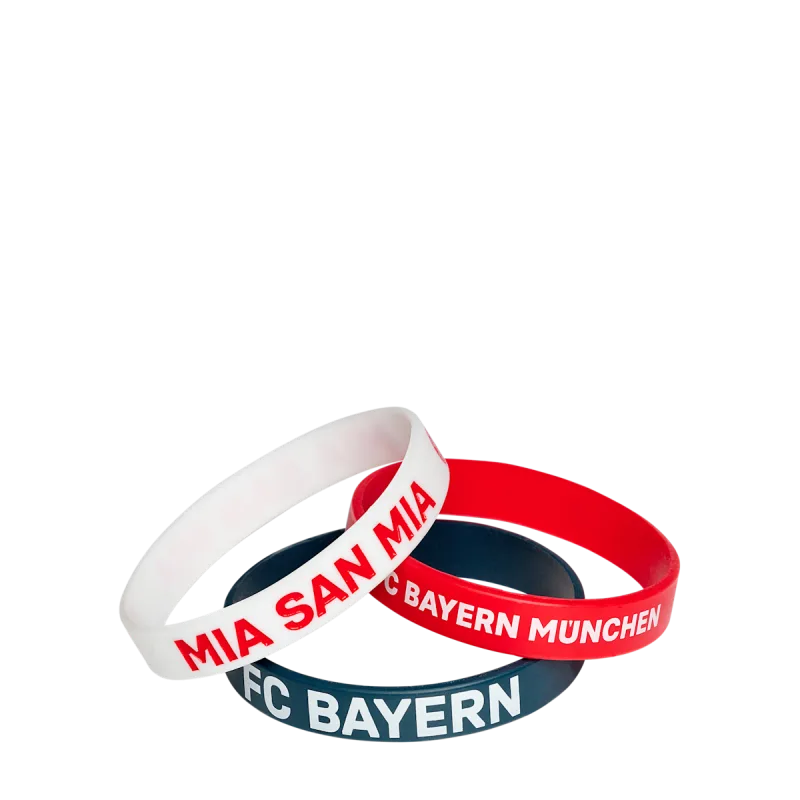 FC Bayern München - Bayern Mníchov náramky (3 ks v balení)
