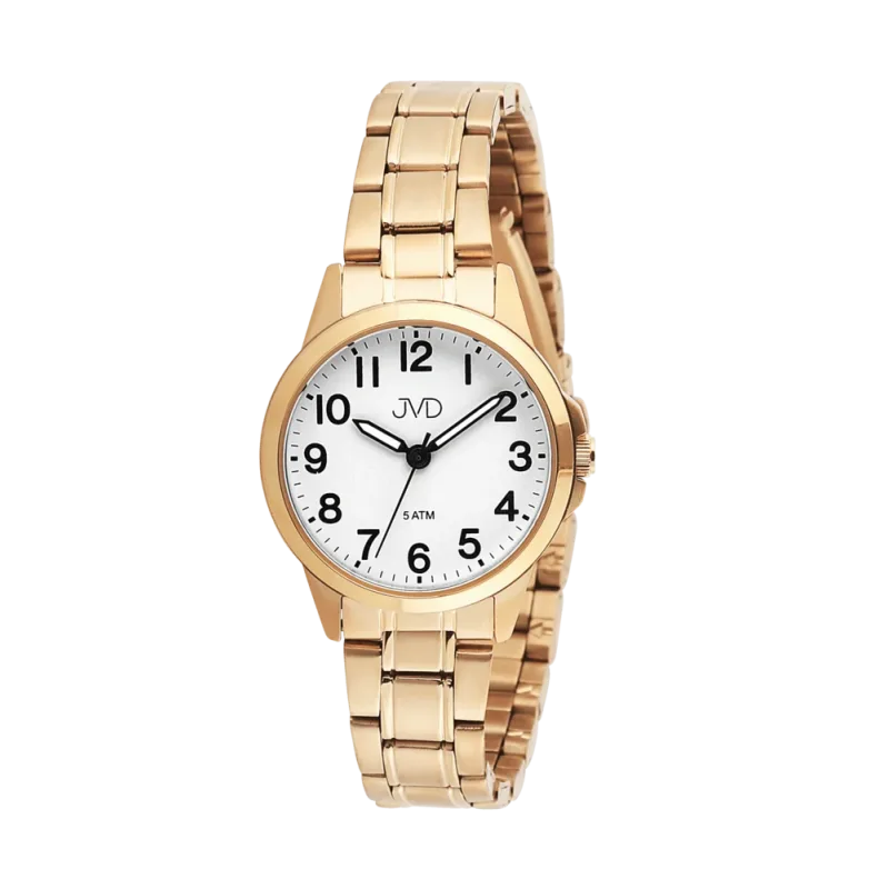 JVD Dámské ocelové zlacené kvalitní hodinky JVD J4197.3