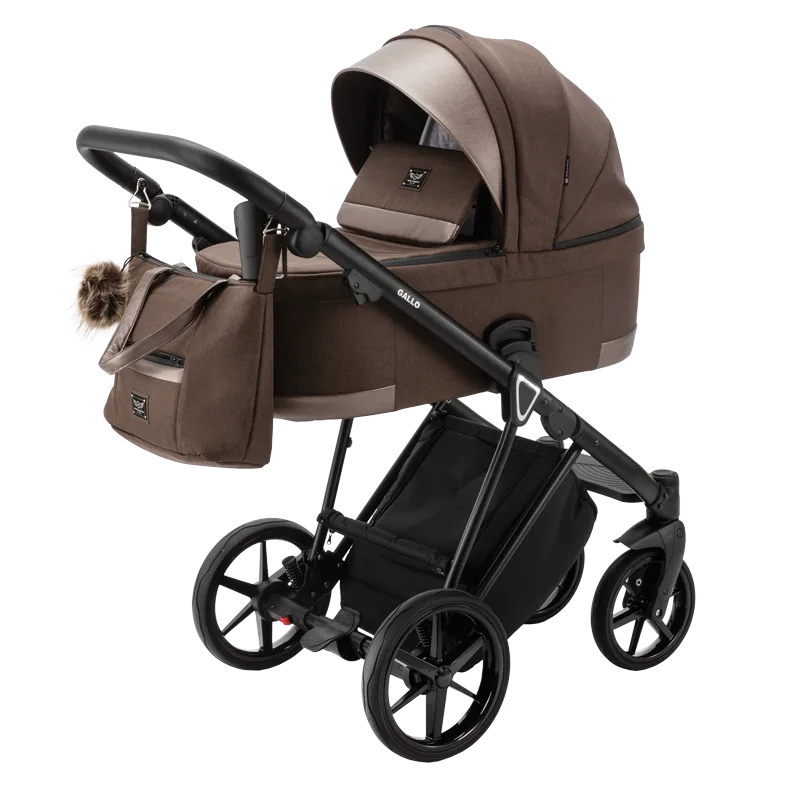 Adamex kočík 2v1 GALLO - chocolate gold