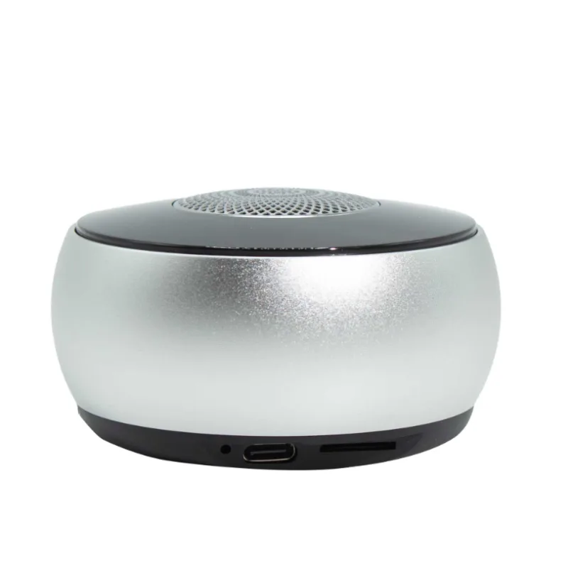 Strieborný Mini Reproduktor so Svetelným Efektom Mandala
