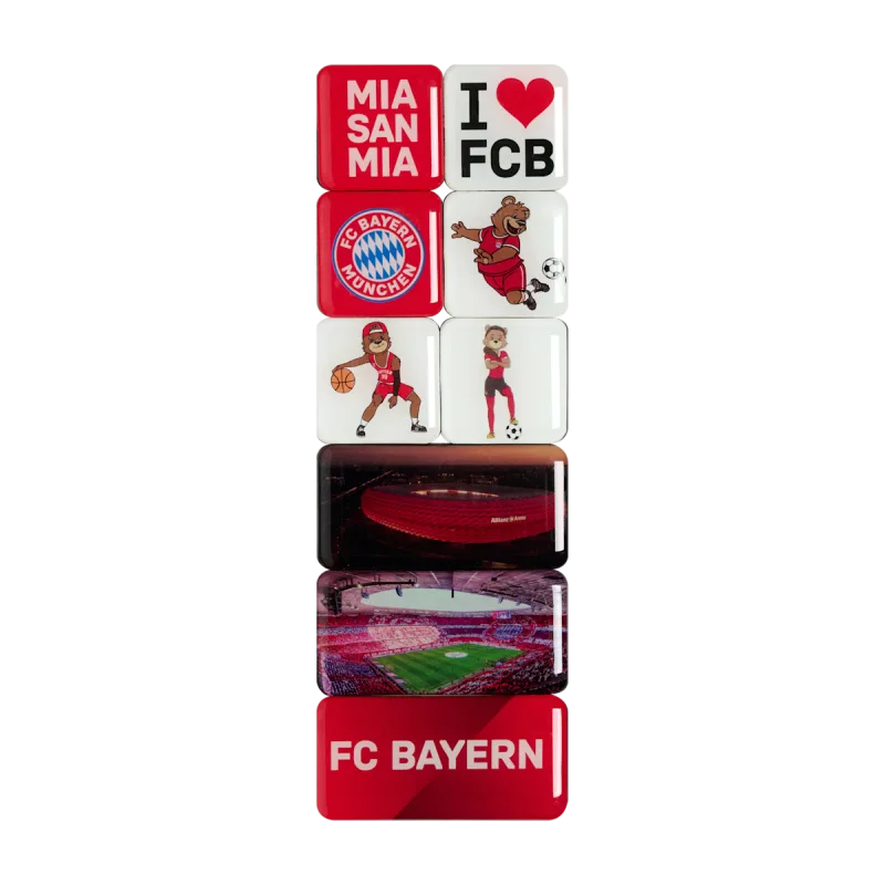 FC Bayern München - Bayern Mníchov set magnetiek (9 ks v balení)