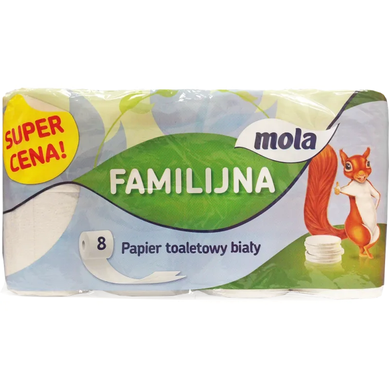 Móla FAMILIJNA 2V toaletný papier biely 8 ks