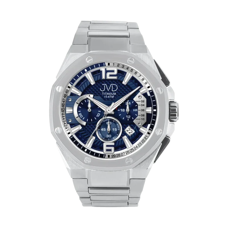 JVD Pánské titanové antialergické vodotěsné hodinky JVD JE2006.2