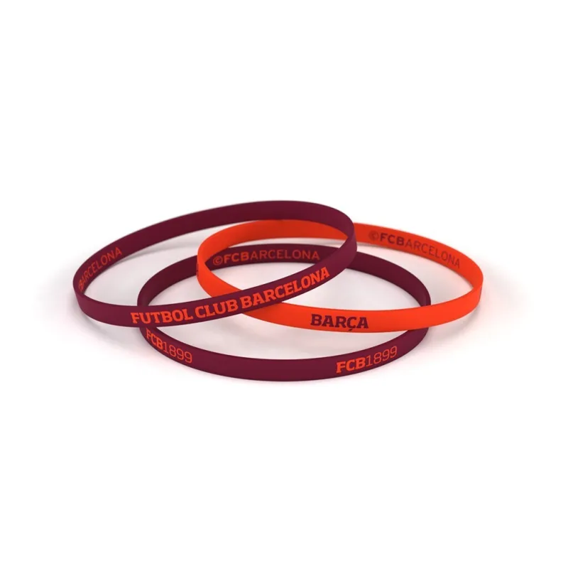 FC Barcelona náramok oranžovo-bordový