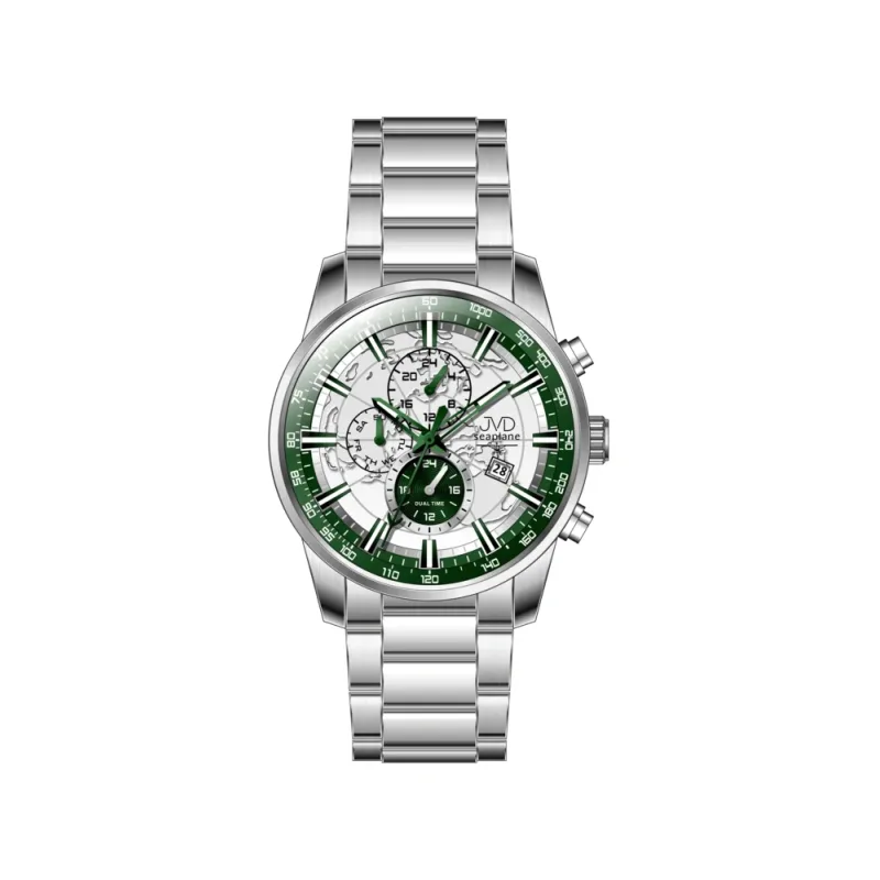 JVD Pánské ocelové vodotěsné ocelové hodinky - chronograf JVD JE1018.1