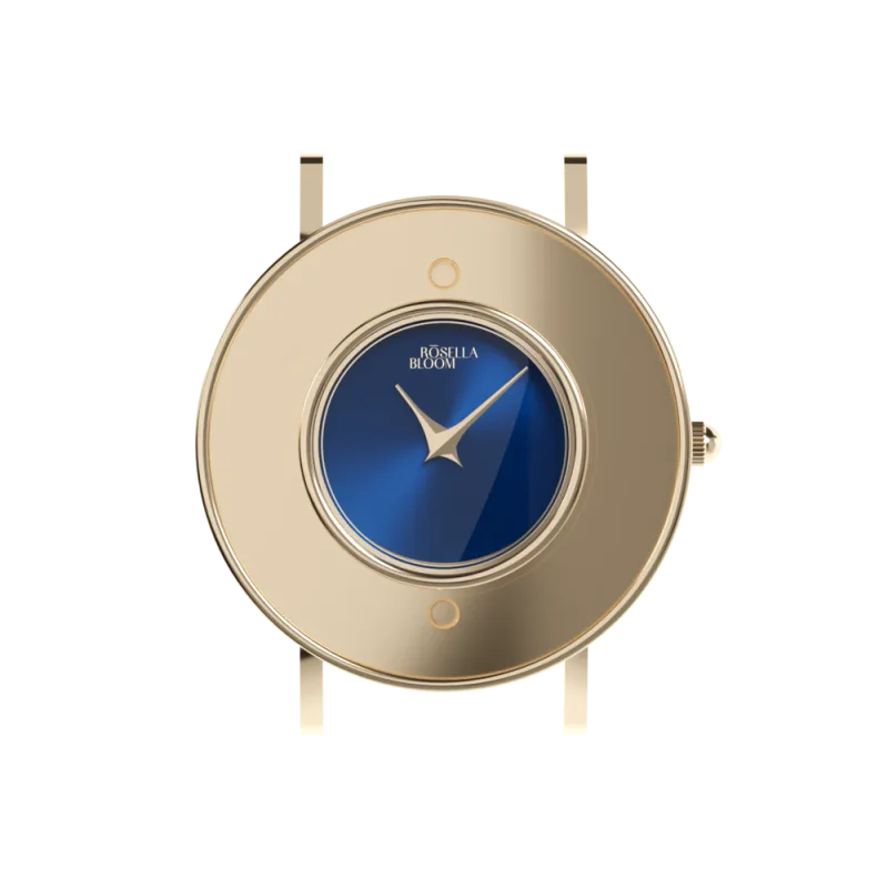 Zlaté pouzdro/modrý číselník RBG14C819-04XS