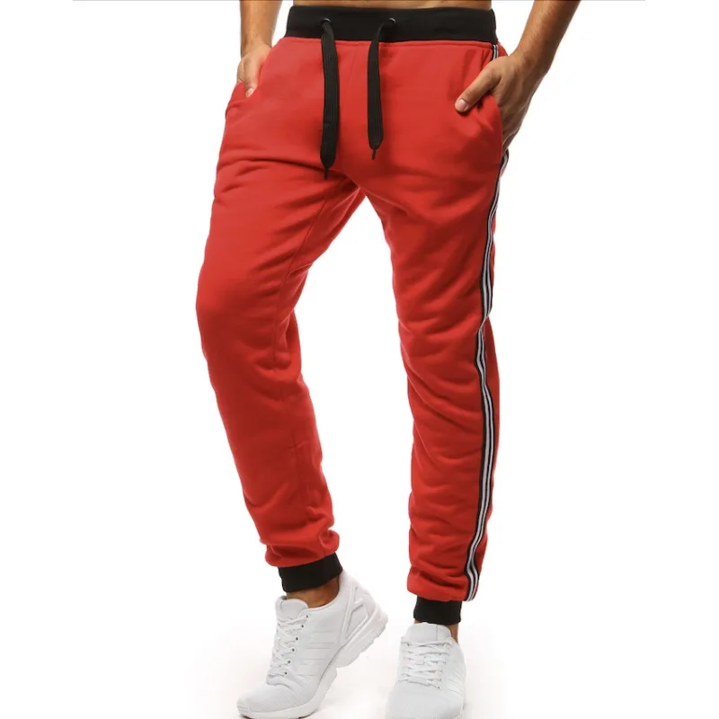 Pánske jogger tepláky červené Dstreet UX3536 XL