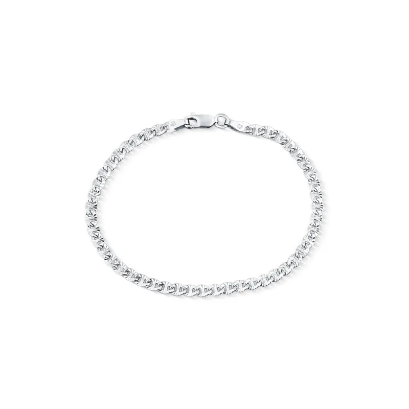 JVD Dámský stříbrný náramek ryz. 925/1000 SVLCSHMSLJ10619