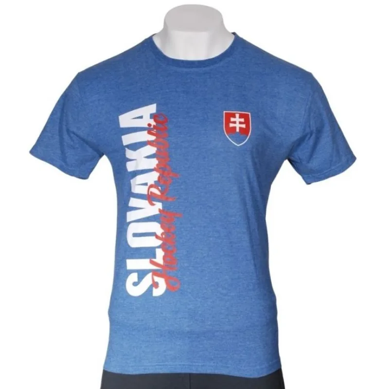 Slovensko Slovakia Hockey Republic tričko modré pánske - SKLADOM