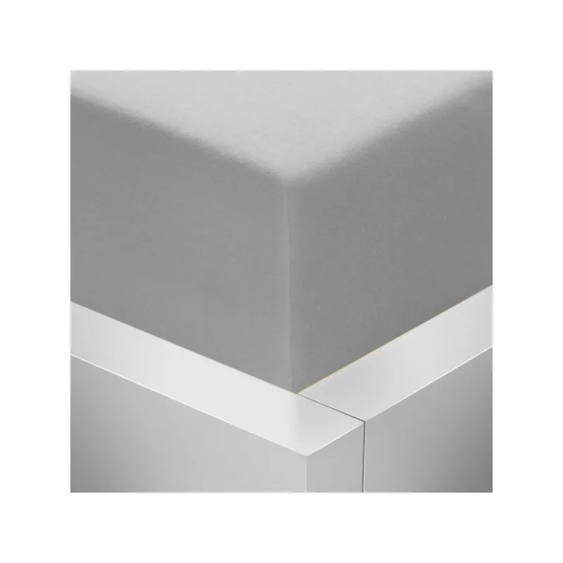 Jersey napínacie prestieradlo s lycrou - svetlo sivé 175 g / m2 90x200 cm