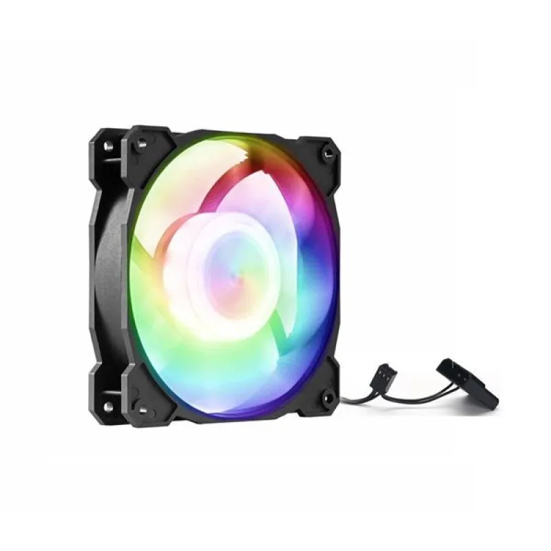 1stCOOL Statický RGB ventilátor 120mm, 3pin/Molex F12-RGB-ST