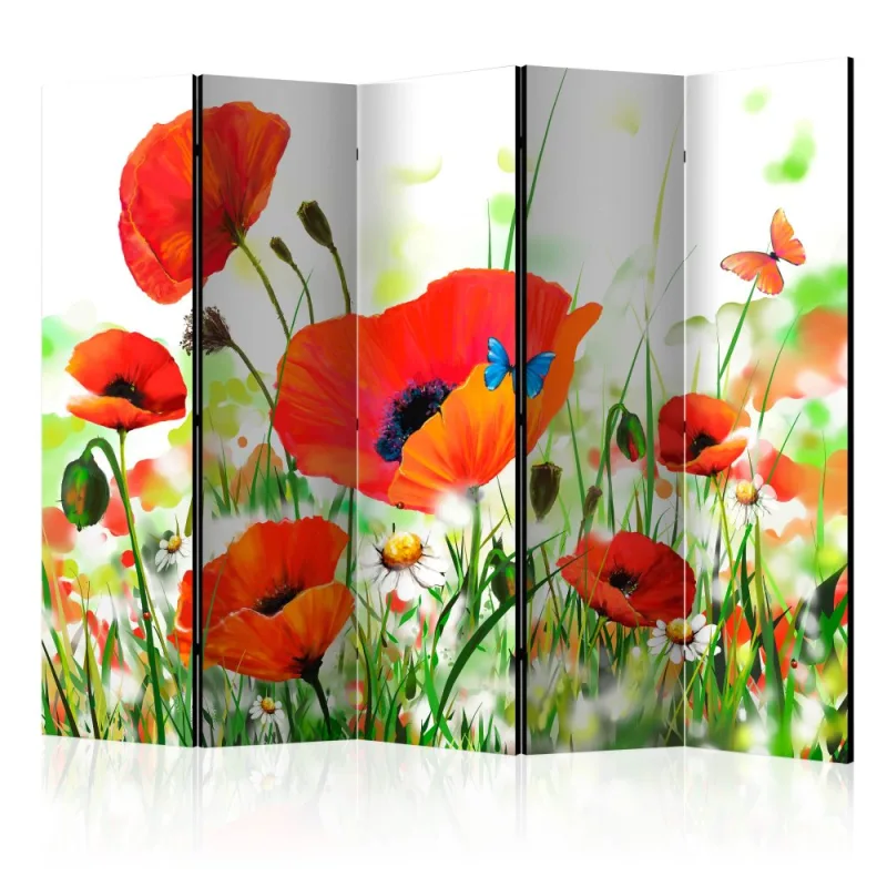 Artgeist Paraván - Country poppies [Room Dividers]