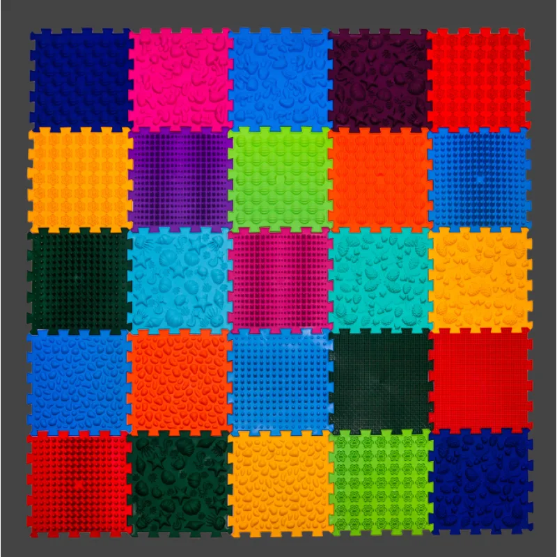 Masážna ortopedická podložka Puzzle "Mega Mix" 25 prvkov