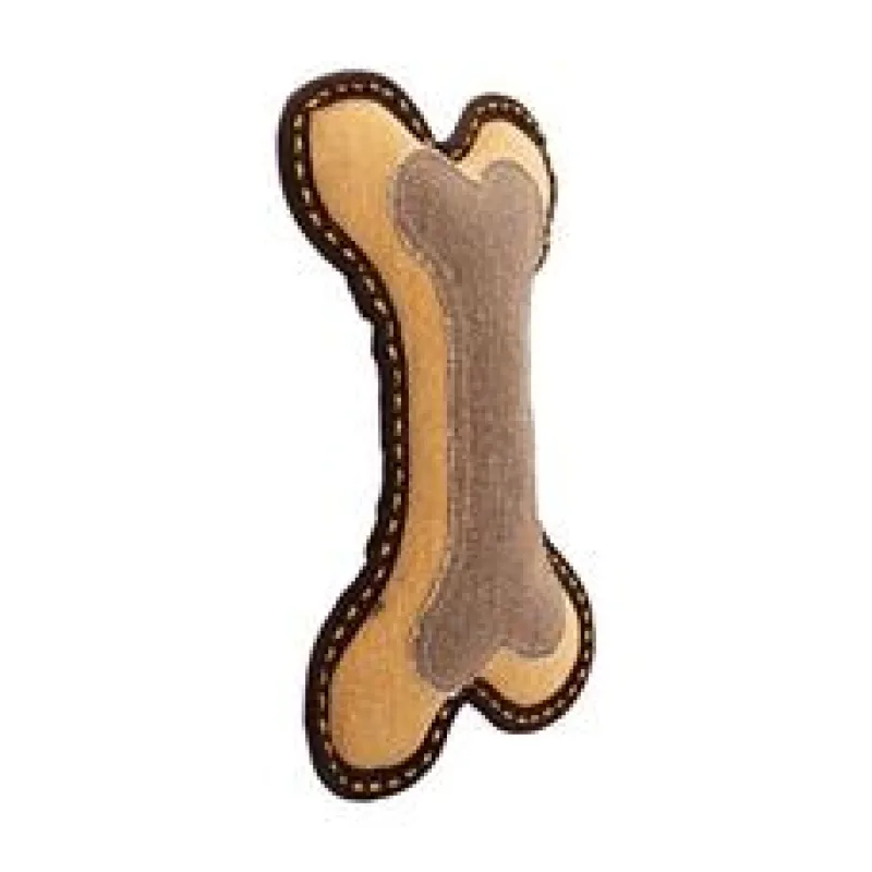 Jutová kost 25 cm, robustní aport pro psy, HIPHOP DOG, hnědá/písková 1 ks