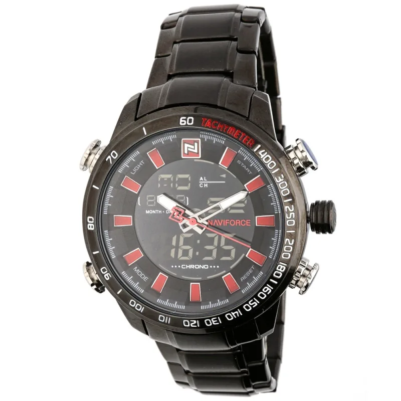 MPM Pánské multifunkční hodinky s digitálními ukazateli na ciferníku W01X.11007.D