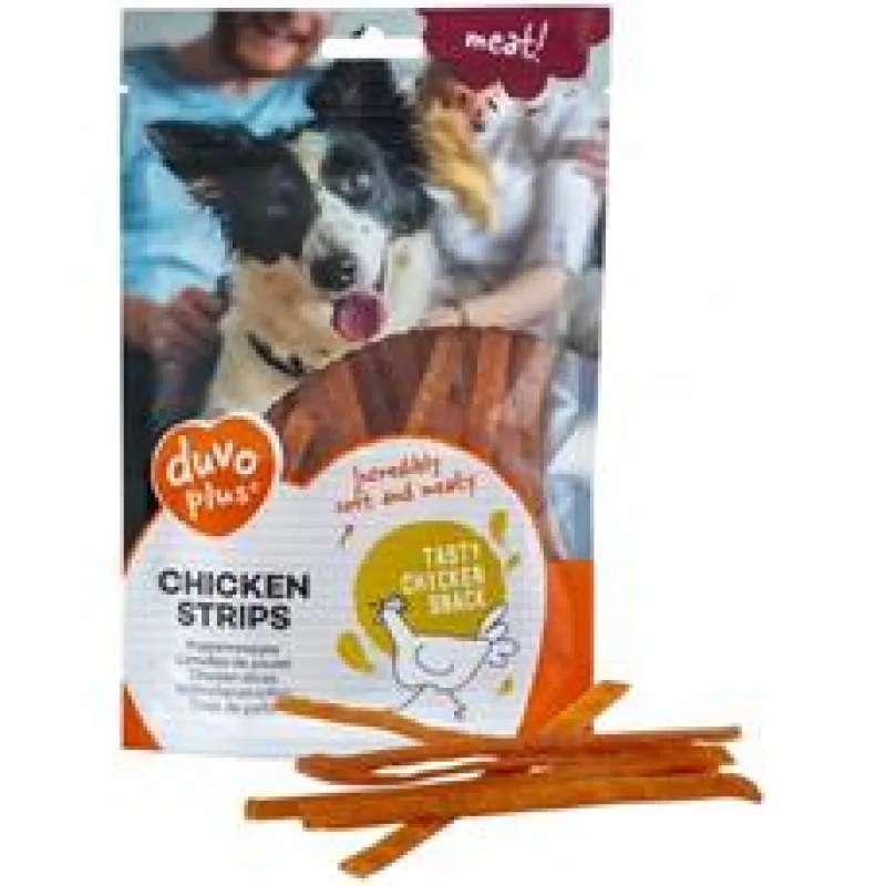 Duvo+ dog Meat! Chicken strips 80g