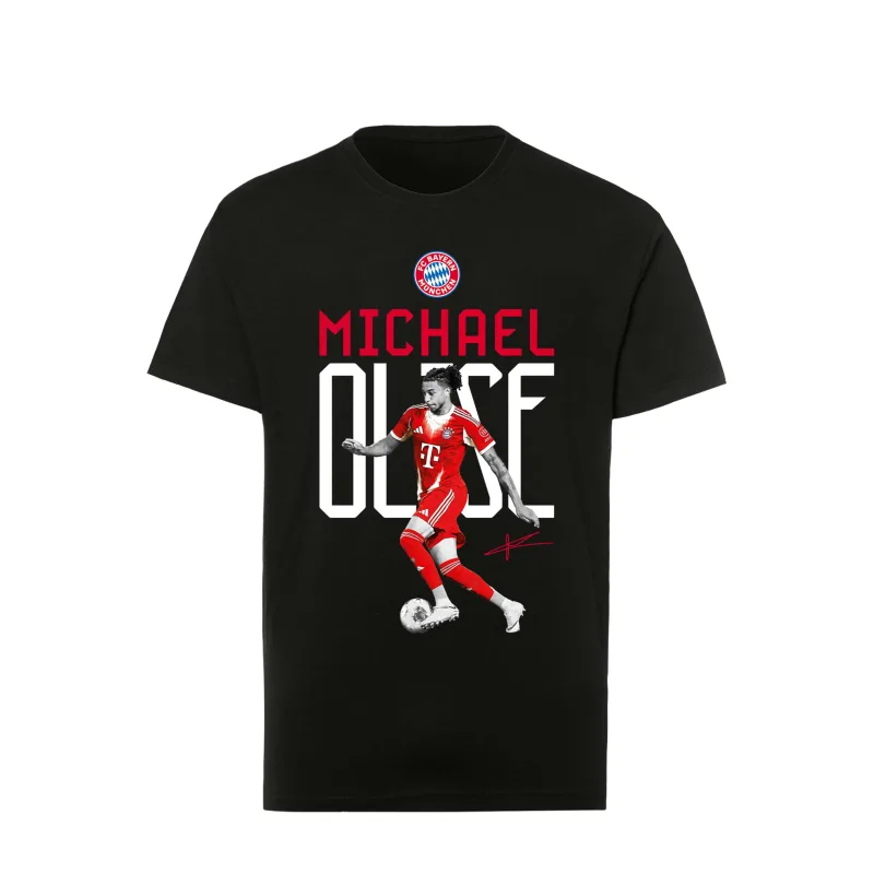 FC Bayern Mníchov Michael Olise tričko čierne detské
