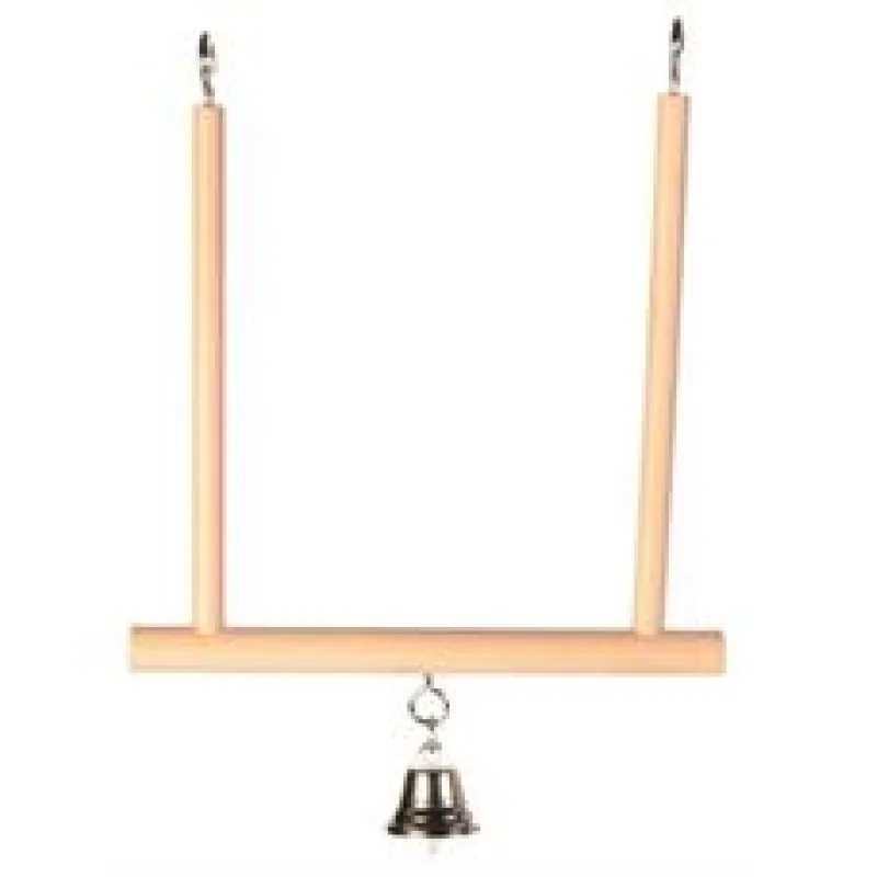 Dřevěná houpačka se zvonkem 12x13 cm TRIXIE 1 ks