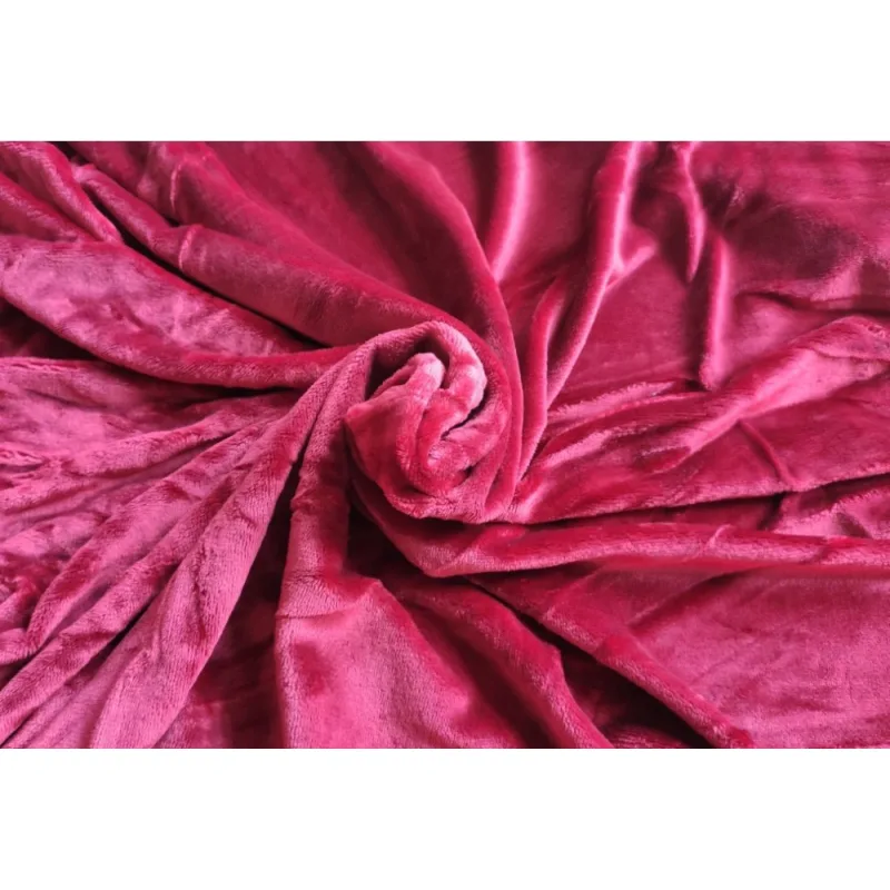 Mikroflanel napínacie prestieradlo - bordó 90x200 cm