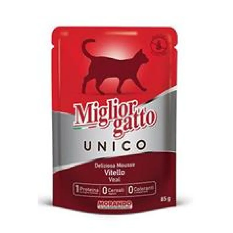 Miglior Cane Unico kapsička pro kočky telecí 85g