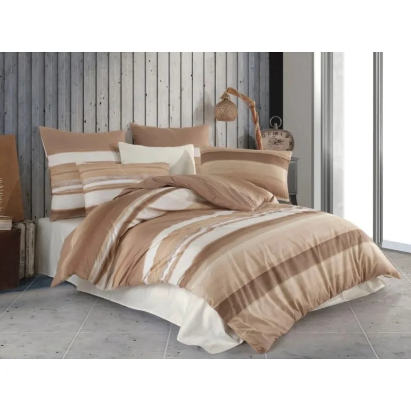 Krepové obliečky Orin beige 140x220/70x90 cm