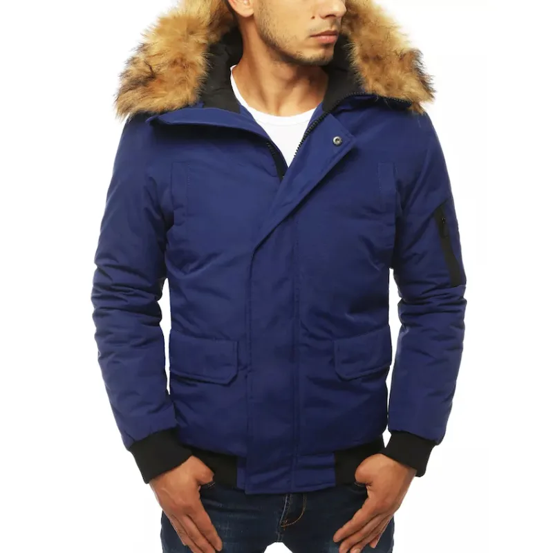 Pánska bunda zimná modrá Dstreet TX3943 XL