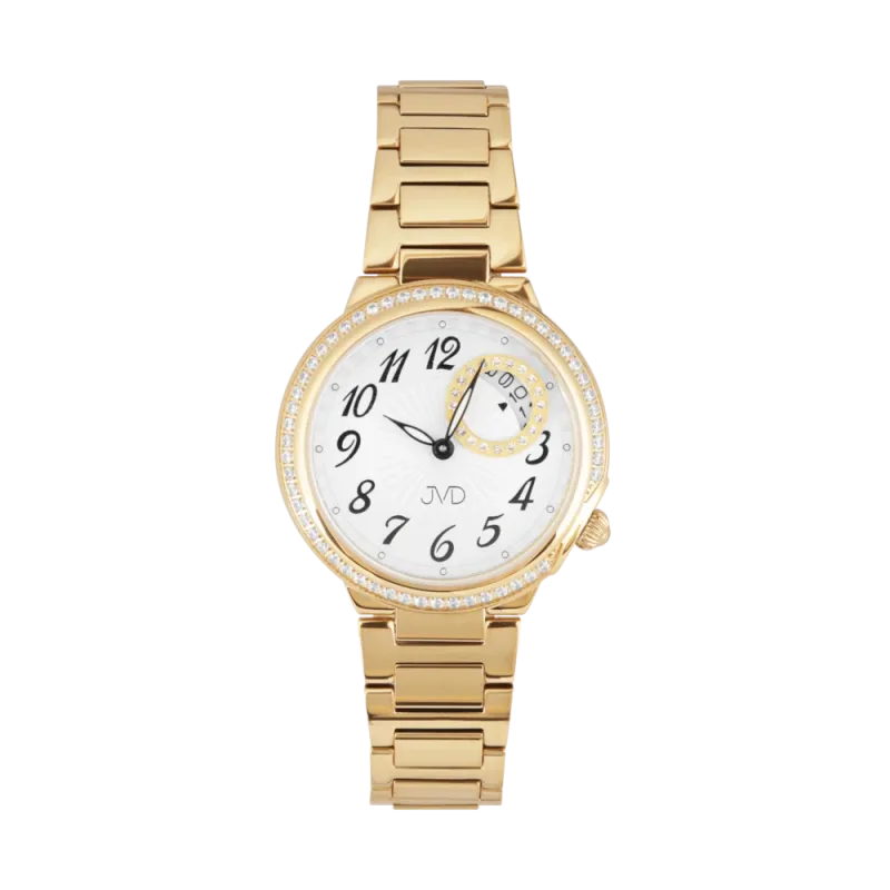 JVD Dámské kulaté náramkové elegantní šperkové hodinky JVD JG1039.3
