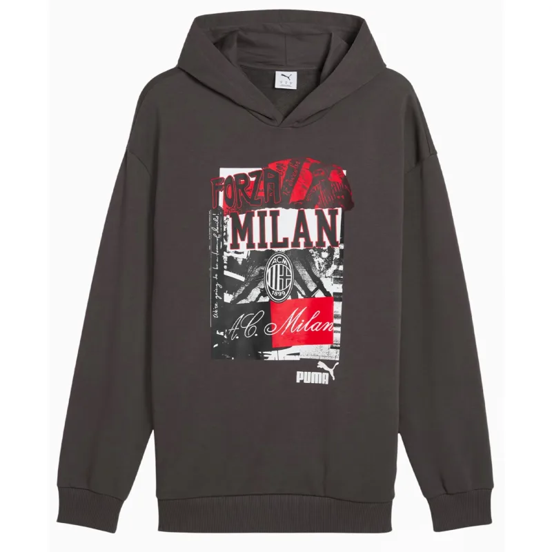 Puma AC Miláno (AC Milan) mikina šedá pánska