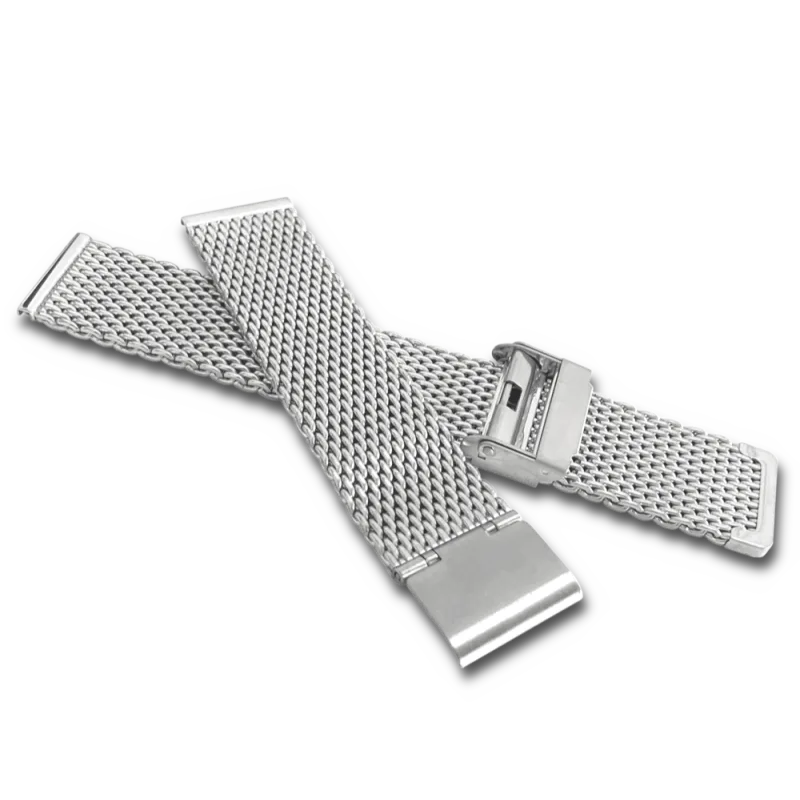 LAVVU Stříbrný kovový tah MESH Band Silver - 20 LPSNS20