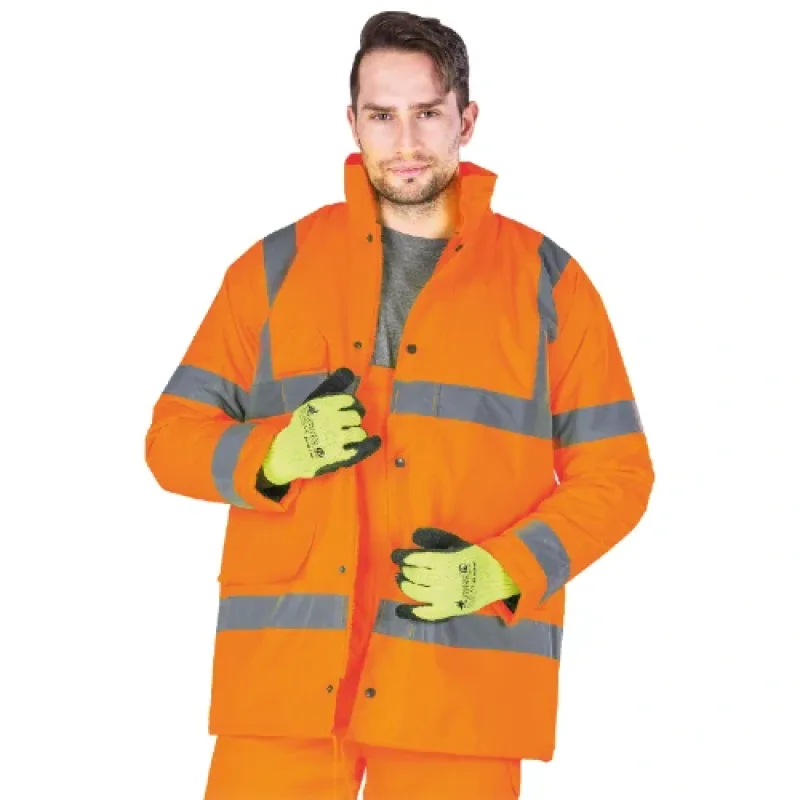 Reis VIS reflexná zimná bunda oranžová