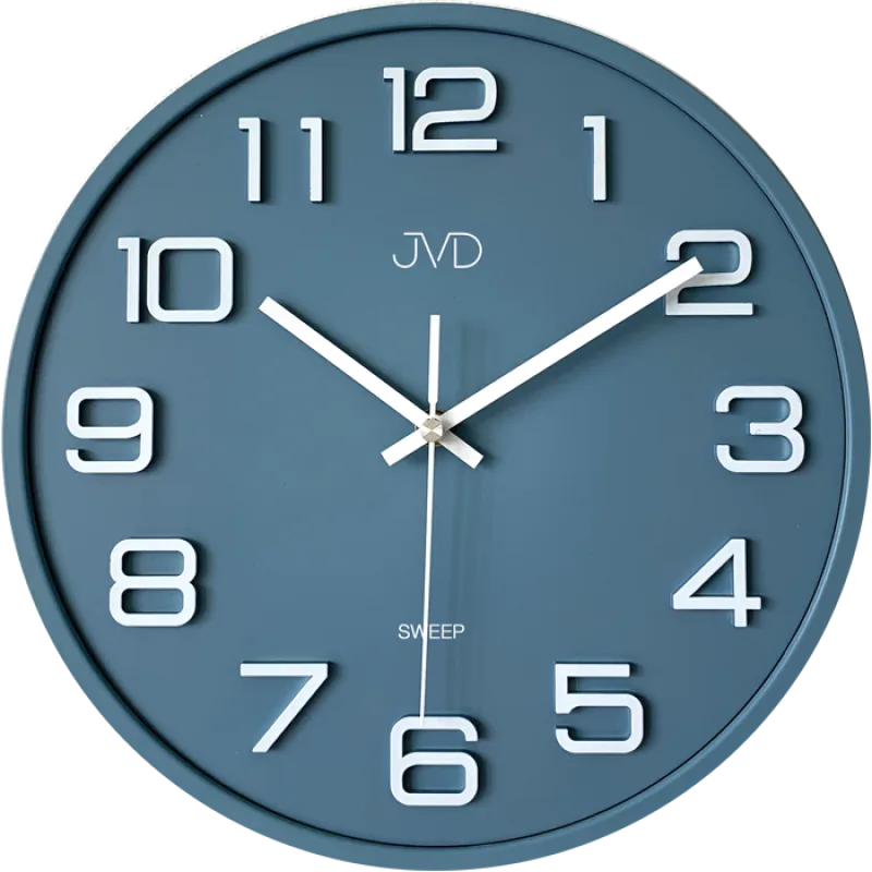 Plastové pastelové nástěnné tiché netikající dětské hodiny JVD HX2472.4