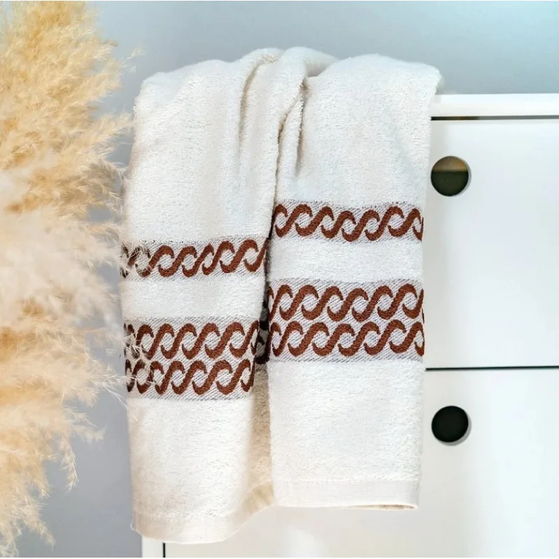 Bambusový uterák VALENCIA 50 × 100 cm , krémová