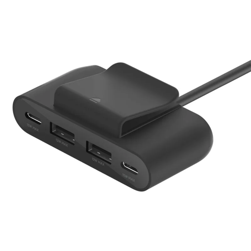 Belkin Boost Charge 4-Port USB Power Extender - Black BUZ001bt2MBKB7