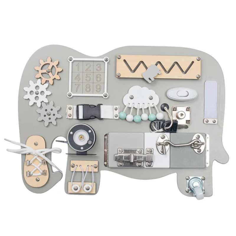 Aktivitná tabuľa Slon Montessori Baby Mix